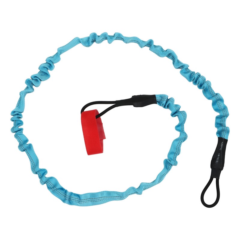 2Pcs Kayak Paddle Leash Nylon Rubber Corrosion Resistant Stretchable Anti