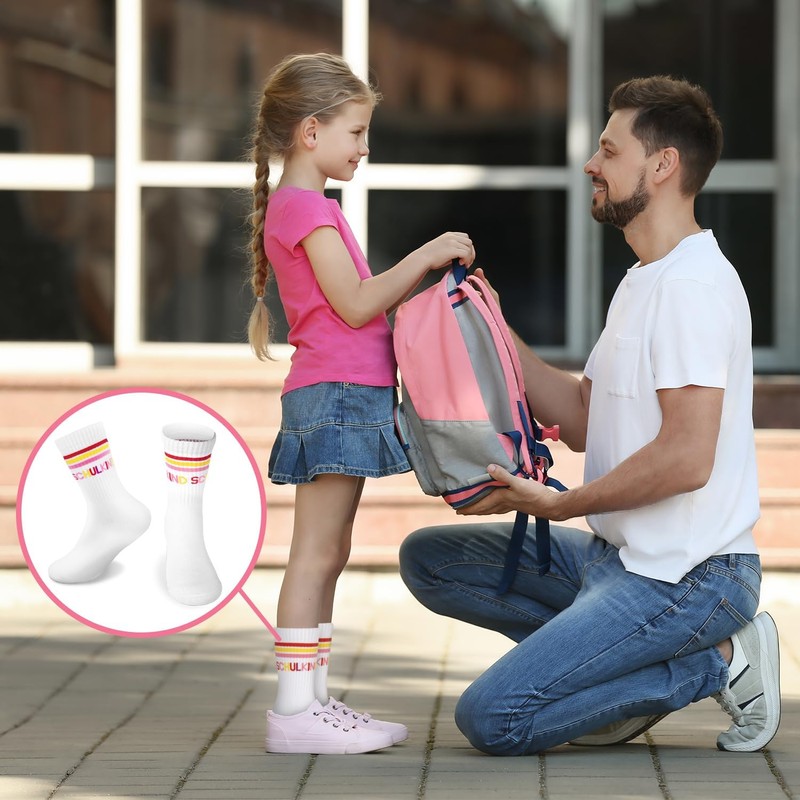 Orifinter Schulkind Cotton Socks 27-32 Children's Cotton Socks School Gift,