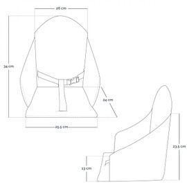 Monsieur Bébé Miam Universal Seat Cushion with Harness for Baby High Chair - 7 Colours - CE Standard