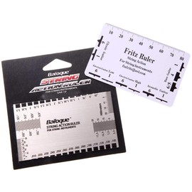 Baroque String Action Ruler & Fritz Ruler, Set of 2 (Baroque & Fritz), String Height, Fret, Fine Adjustment Between Strings