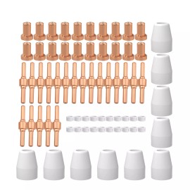 Smart Weld Electrode Tip Cup Ring fit Amico Power CUT-40 40 Amp Plasma Cutter Consumables - 20-pk Long Electrodes