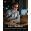 Goiteia Red Clip on Blue Light Blocking Glasses for Sleep-Block