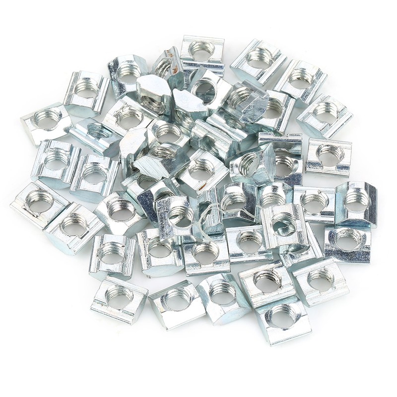 50pcs Carbon Steel Sliding T slot Nut for 20 Series