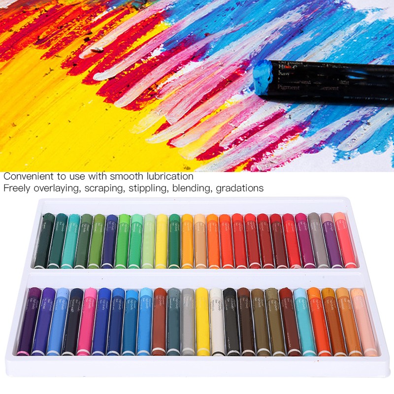 Oil Pastel 48 HeavyColor Crayon Set Washable Children Student Cartoon