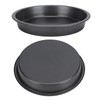 2 Pcs Non-Stick Round Pizza Pan, Deep Thickened Carbon Steel