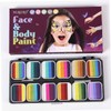 Baluue Water-activated Face Body Paint Kit Makeup Palette for Cosplay