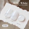 Born Pretty- Esmalte de uñas en gel blanco lechoso Esmalte