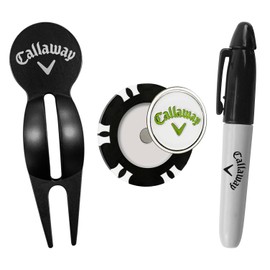 Callaway Golf Alignment Tool Divot Tool Ball Liner Ball Marker Pen Set Putting Practice Golf Equipment Starter Kit ON COURSE ACCESORY STARTER KIT