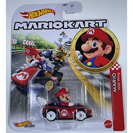 Hot Wheels - Mario Kart - Mario - Wild Wing - 2023 - Mint/NrMint Ships Bubble Wrapped in a Box