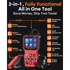 Easy to Use 2-in-1 OBD2 Scanner with Battery Tester: 1S