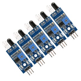 5pcs IR Infrared Obstacle IR Sensor, IR Proximity Sensor IR Infrared Sensor Module IR Infrared Obstacle Avoidance Sensor Module Reflective Photoelectric for Smart Car