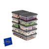 IDOBY Stackable Food Storage Containers, Storage Container Set, Freezer &