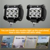 NHOPEEW 2PCS 4" 1800LM LED Work Light Bar Spot Pods