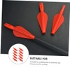 BESPORTBLE 20pcs Integrated Arrow Tails for Archery Practice Fletching for