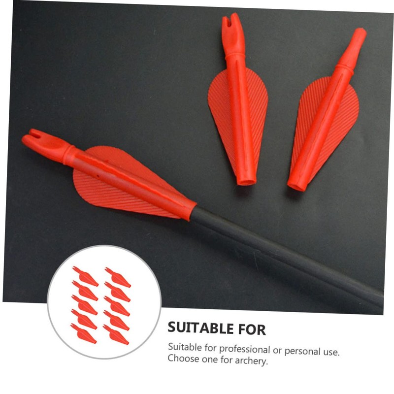 BESPORTBLE 20pcs Integrated Arrow Tails for Archery Practice Fletching for