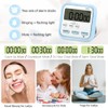 Kitchen Timer, Digital Visual Timer 24-Hours Magnetic Clock Stopwatch Count-Up