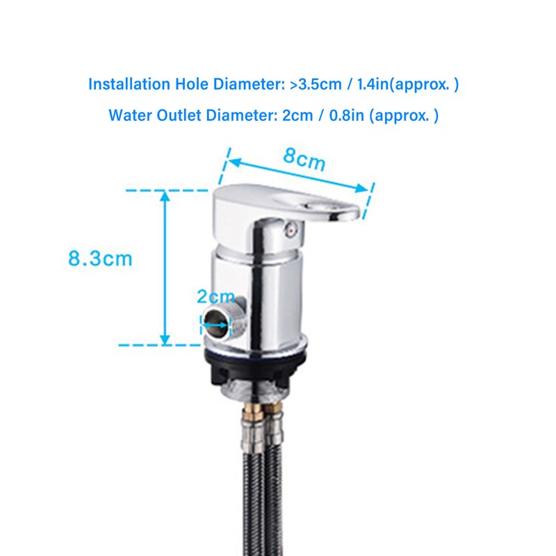 Shampoo Bed Faucet Set Zinc Alloy Hot Cold Mixer Shampoo