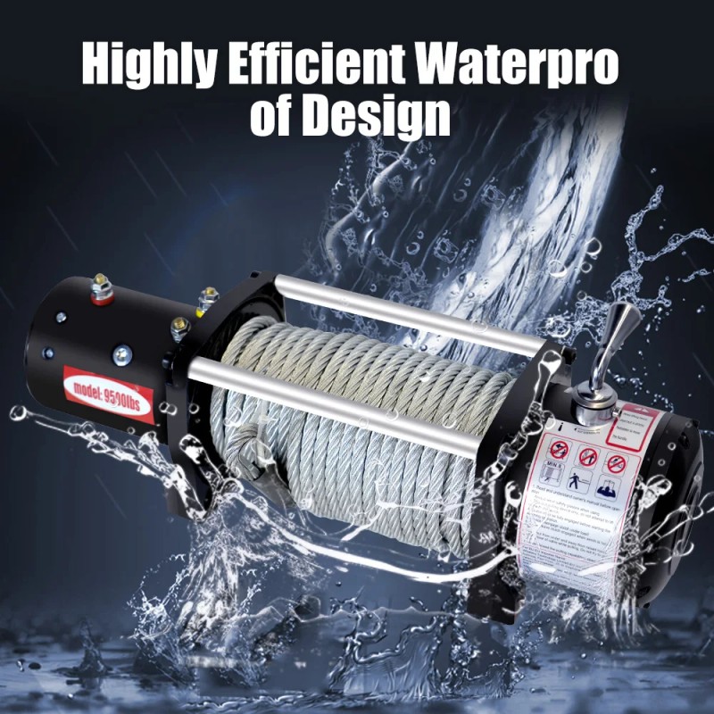 4000LB Electric Winch with Wireless Remote | Off-Road Recovery Winch