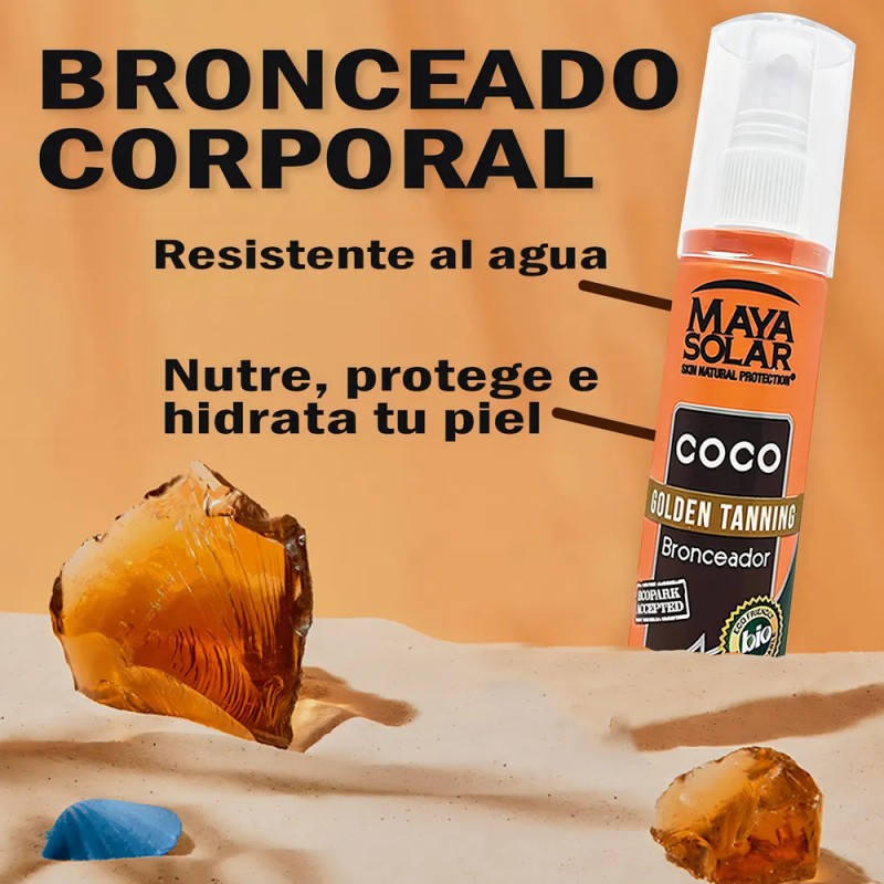 Aceite Bronceador Corporal De Coco Resistente Al Agua 120ml