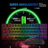 Snpurdiri 60% Wireless Gaming Keyboard and Mouse Combo, Include 2.4G