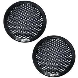 AERZETIX - C53366 - Set of 2 Mesh Grille Protective Nets Loudspeaker Grille for Speaker Box Housing Subwoofer - Diameter 105 mm 4 Inch - Colour Black - for Car
