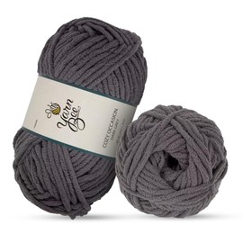 Yarn Bee Super Bulky – Soft Skein – 101 Yards of 100% Polyester Yarn for Crocheting Blankets, Hats, & More – DIY Handcrafting Accessories