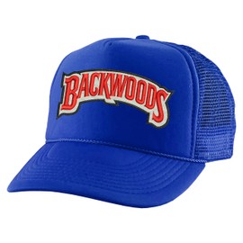 ALLNTRENDS Backwoods Trucker Embroidered Hat Embroidery Graphic Adult Adjustable Baseball Cap (Royal Blue)