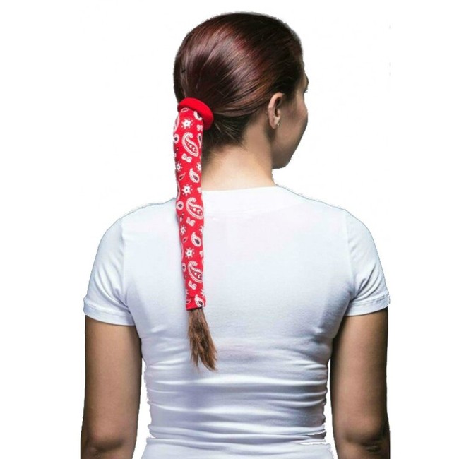 Wrapter Hair Tube - Red Paisley