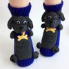 Ulalaza Non-slip Household Floor Socks Knit Sweater Casual Socks Slippers
