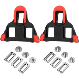 Cuilane Premium SPD Cleats for Cycling Shoes, Compatible with Shimano SPD SL Cleats, Durable, Anti-Slip, High-Performance Pedal Cleats for Road and Indoor Bikes, Red