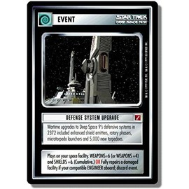 Decipher Star Trek CCG 1E BOG Blaze of Glory Defense System Upgrade GU20