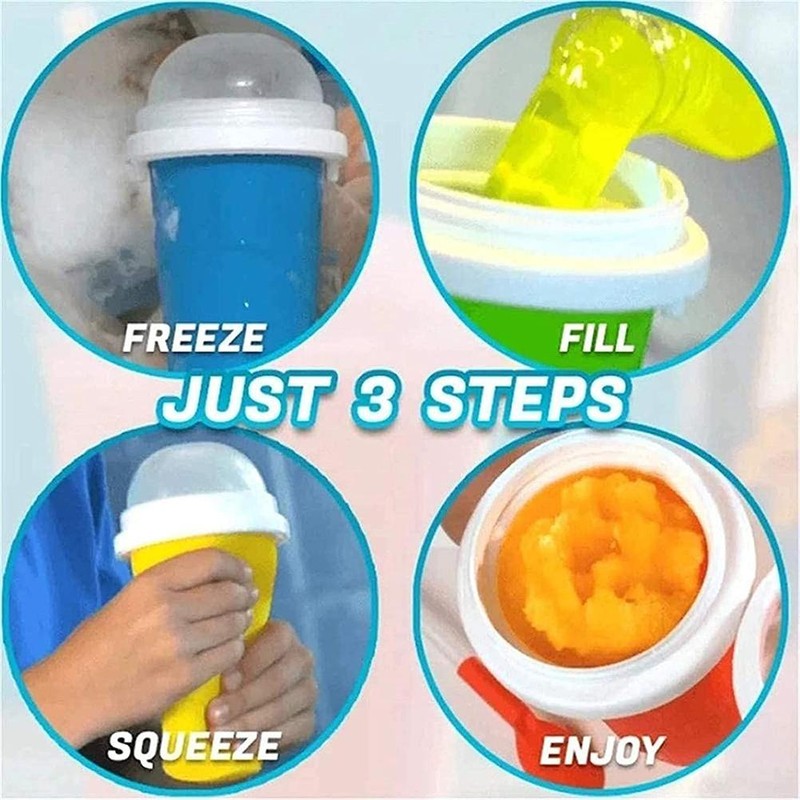 Slushy Maker Portable Travel Ice Cup DIY Homemade Freeze Drinks