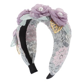 PACKOVE Elegant Flower Headband for Women Lightweight Floral Hairband Headpiece for Weddings Birthdays and Everyday Wear Comfortable and Easy to Use Hair Accessory for Teen