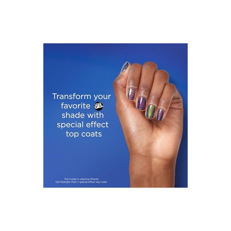 Sally Hansen Miracle Gel Nail Polish, Unicorn Top Coat, 0.5