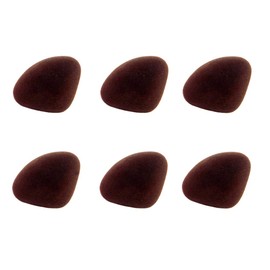 GSHLLO 20 Pcs 30mm Brown Flocking Safety Nose Doll Teddy Bear Nose with Washers for Stuffed Toys Sewing