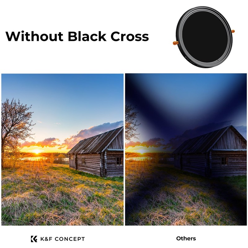K&F Concept 52mm Versatile ND2-32 & CPL Filter, Variable ND