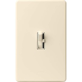 Lutron Ariadni/Toggler LED+ Dimmer Light Switch for Dimmable LED, Halogen and Incandescent Dimmer Switch, 150W, Single-Pole/3-Way, AYCL-153P-AL, Almond
