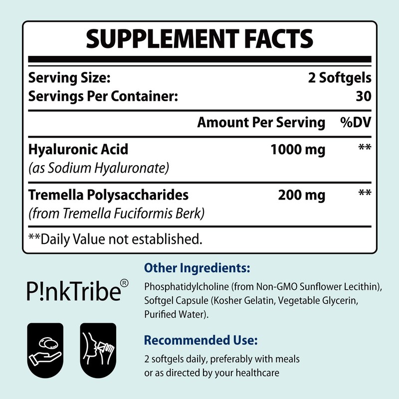 Liposomal Hyaluronic Acid Supplements - 1200mg Per Serving, High-Potency Bioavailable