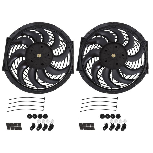 GXYWADY 12 Inch Electric Radiator Fan 12 inch Cooling Slim