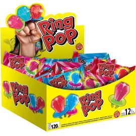 Dulce Ring Pop Chupon Anillo, Surtidos - 168 Gr