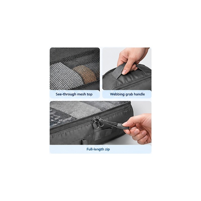 7-Piece Packing Cubes Set for Travel - Luggage Organizer Bags