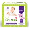Yugi Green Biodegradable Baby Wipes Organic Natural essential oils – plant-based, compostable 99% Pure Water Moist Newborn Diaper Wipes, Wet Wipe for Sensitive Skin, Plastic FREE (72 Count (Pack of 6))