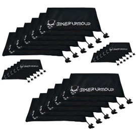 24 Bikerarmour Large Microfiber Cloth Cleaning Cases Pouches 8.5" x " to clean and store Sunglasses