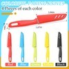Lothee 20 Pcs Paring Knife Bulk, 5 Colors Fruit &