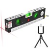 4-in-1 Laser Level with 3 LED Light,Multifunctional Torpedo Level 100Ft