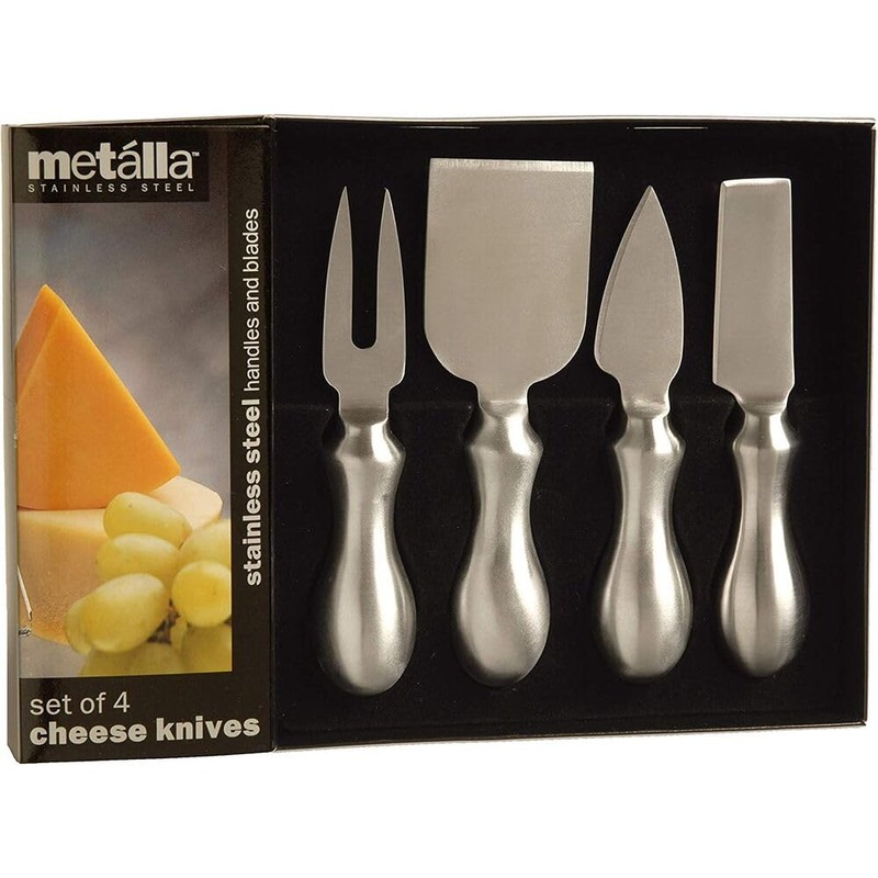 Prodyne K-4-S Stainless Steel Cheese Knives, Set of 4