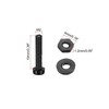 TOP-VIGOR 20Pcs M2x10mm Nylon Screw Nut Washer Assortment Kit, Round