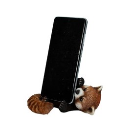 Uvia H23224 Red Panda Smartphone Stand, 5.1 x 3.7 x 2.4 inches (13 x 9.5 x 6 cm), Doll, Figurine, Figurine, Animal, Garden, Decoration,