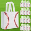 12 Pieces Baseball Gift Bags with Handle, Reusable Non Woven