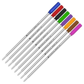 8 Pack Multi Color Cross Ballpoint Pen Refills by Monteverde USA